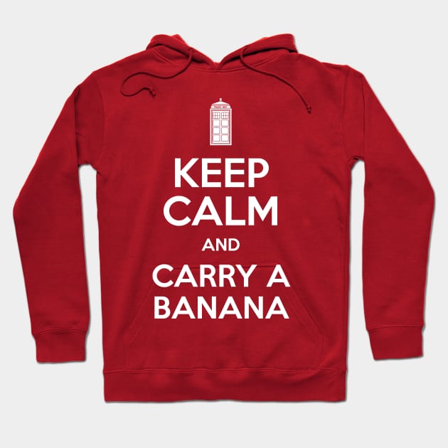 Keep Calm And Carry A Banana Hoodie by Styled Vintage